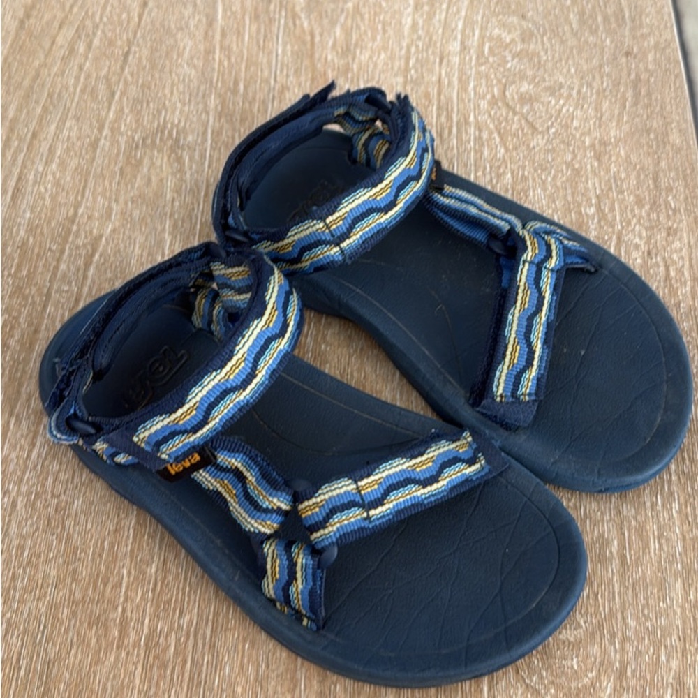 Teva Kids Navy and Yellow Sandals
